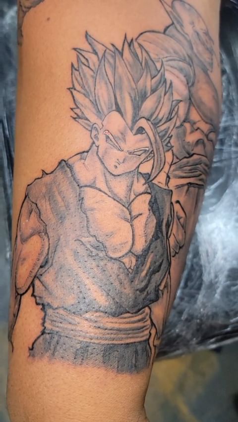 Anime Tattoo On Tan's Arm | Joel Gordon Photography